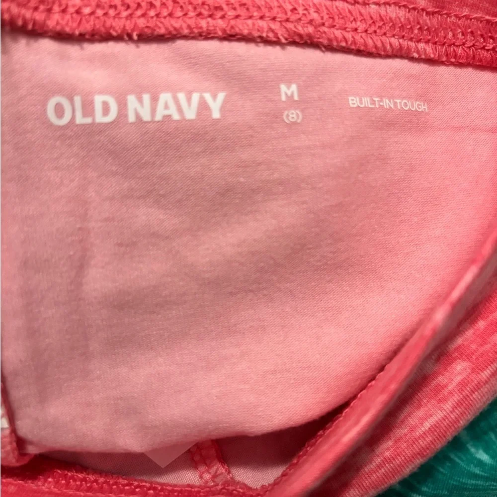 Old Navy Kids Colorblock Leggings - Black, Pink, Teal